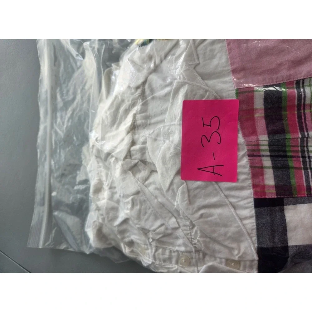 Lilly Pulitzer Cameron Madras Patch Dress Size 12 Strapless Ruffle - Picture 10 of 10